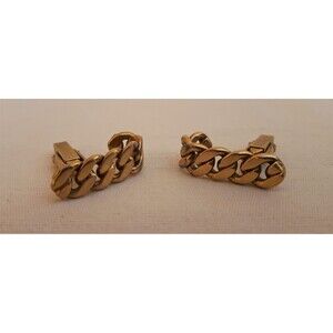 Vintage, Estate 1950s SWANK Gold Chain Cufflinks